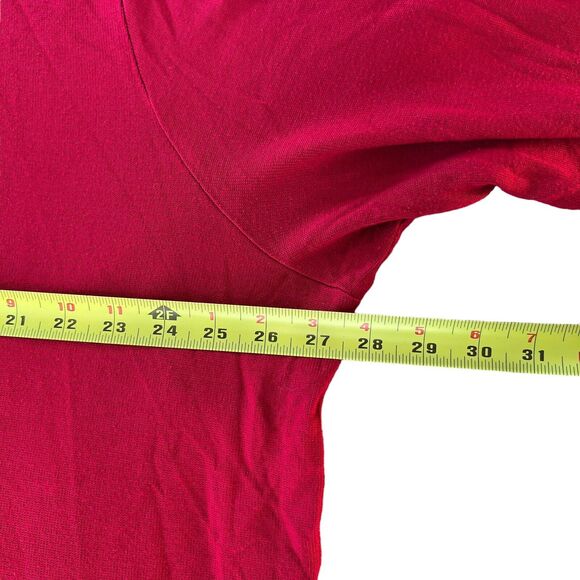 H Peterseim Maxi Turtleneck Sweaters Women Sz. Large Lot of 2 Red Gray Lagenlook - Picture 5 of 10